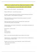 CPNRE exam &vert; Canadian Practical Nurse Registration Examination &lpar;CPNRE&rpar; Exam Prep Questions & Answers&vert; 2024-2025 LATEST UPDATED