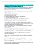SECURITY FUNDAMENTALS PROFESSIONAL TEST PAPER 2025&sol;2026 QUESTIONS WITH SOLUTIONS GRADED A&plus;