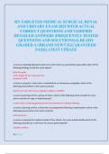 RN TARGETED MEDICAL SURGICAL RENAL  AND URINARY EXAM 2025 WITH ACTUAL  CORRECT QUESTIONS AND VERIFIED  DETAILED ANSWERS &vert;FREQUENTLY TESTED  QUESTIONS AND SOLUTIONS&vert;ALREADY  GRADED A&plus;&vert;BRAND NEW&excl;&excl;&excl;&vert;GUARANTEED  PASS&vert;LATEST UPDATE 