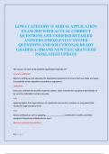 LOWA CATEGORY 11 AERIAL APPLICATION  EXAM 2025 WITH ACTUAL CORRECT  QUESTIONS AND VERIFIED DETAILED  ANSWERS &vert;FREQUENTLY TESTED  QUESTIONS AND SOLUTIONS&vert;ALREADY  GRADED A&plus;&vert;BRAND NEW&excl;&excl;&excl;&vert;GUARANTEED  PASS&vert;LATEST UPDATE  