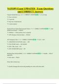 NATOPS    Bundled Exam Questions WITH  CORRECT Answers