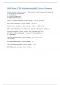 SOA Exam P RV distributions With Correct Answers