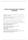 CEPSCI QUESTIONS WITH CORRECT ANSWERS
