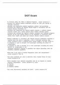 DOT Exam
