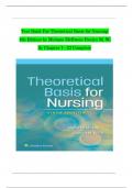 TEST BANK For Theoretical Basis for Nursing&comma; 6th edition American Edition by Melanie McEwen&semi; Evelyn M&period; Wills&comma; Verified Chapters 1 - 23&comma; Complete Newest Version