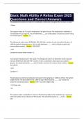 Basic Math Ability A Relias Exam 2025 Questions and Correct Answers&period;