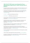 NRL EXAM 2 2025 Actual exam &lpar;Testing Real Exam Questions&rpar;and verified Answers &lpar; 100&percnt; accurate&rpar; GET IT RIGHT&excl;&excl;