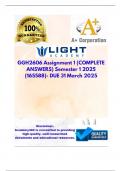 GGH2606 Assignment 1 &lpar;COMPLETE ANSWERS&rpar; Semester 1 2025 &lpar;165588&rpar;- DUE 31 March 2025&semi; 100&percnt; TRUSTED Complete&comma; trusted solutions and explanations&period;