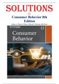 Solutions for Consumer Behavior, 8th Edition by Wayne D. Hoyer
