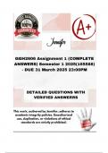GGH2606 Assignment 1 &lpar;COMPLETE ANSWERS&rpar; Semester 1 2025&lpar;165588&rpar; - DUE 31 March 2025 23&colon;00PM&semi; 100&percnt; correct solutions and explanations