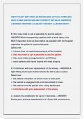 WEST COAST EMT FINAL EXAM 2025&sol;2026 ACTUAL COMPLETE  REAL EXAM QUESTIONS AND CORRECT DETAILED ANSWERS  &lpar;VERIFIED ANSWERS &rpar; ALREADY GRADED A&plus;&comma;BRAND NEW&excl;&excl; 