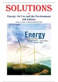 Solutions for Energy&colon; Its Use and the Environment 6th Edition by Hinrichs