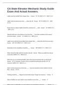 CA State Elevator Mechanic Study Guide Exam And Actual Answers&period;