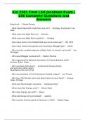 Kin 2501 Final LSU Jacobsen Exam &vert;156 Complete Questions and Answers