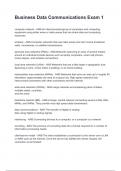 Business Data Communications Exam 1 question and answers graded A&plus; 2025&sol;2026