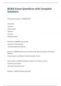 BCBA Exam Questions with Complete Solutions