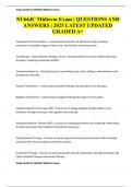 NU664C Midterm Exam &vert; QUESTIONS AND ANSWERS &vert; 2025 LATEST UPDATED  GRADED A&plus;