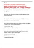 MWS CCRE EXAM WITH CORRECT ACTUAL QUESTIONS AND CORRECTLY WELL DEFINED ANSWERS LATEST 2024 &ndash; 2025 ALREADY GRADED A&plus;