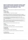 NBSTSA CERTIFICATION EXAM&sol;MOST RECENT EXAM NBSTSA &vert;MOST TESTED QUESTIONS AND VERIFIED ANSWERS WITH SOLUTIONS&vert; GET IT 100&percnt; CORRECT&excl;&excl;