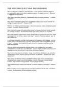 PSE 322 EXAM QUESTIONS AND ANSWERS