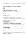 PSE 322 MIDTERM REVIEW QUESTIONS & ANSWERS