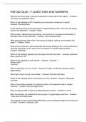 PSE 322 QUIZ 1-7 QUESTIONS AND ANSWERS
