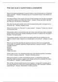 PSE 322 QUIZ 2 QUESTIONS & ANSWERS