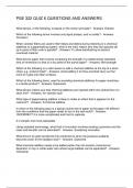 PSE 322 QUIZ 6 QUESTIONS AND ANSWERS