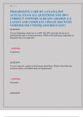 PROGRESSIVE CARE RN A EXAM &vert;&vert; 2025  ACTUAL EXAM ALL QUESTIONS AND 100&percnt;  CORRECT ANSWERS ALREADY GRADED A&plus;&vert;&vert;  LATEST AND COMPLETE UPDATE 2025 WITH  VERIFIED SOLUTIONS&vert;&vert; ASSURED PASS&excl;&excl;&excl; 