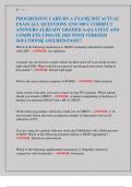 PROGRESSIVE CARE RN A EXAM&vert;&vert; 2025 ACTUAL  EXAM ALL QUESTIONS AND 100&percnt; CORRECT  ANSWERS ALREADY GRADED A&plus;&vert;&vert; LATEST AND  COMPLETE UPDATE 2025 WITH VERIFIED  SOLUTIONS&vert;&vert; ASSURED PASS&excl;&excl;&excl; 