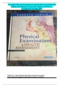 Canadian Physical Examination and Health Assessment 4th Edition Test Bank by Jarvis All Chapters &lpar;1-31&rpar; &vert; A&plus; ULTIMATE GUIDE 2025