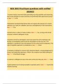 ISDS 3001 Final Exam questions with verified answers&period;