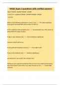 MGSC Exam 3 questions with verified answers&period;