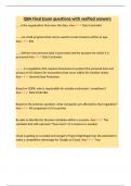 QBA Final Exam questions with verified answers&period;