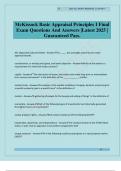 McKissock Basic Appraisal Principles I Final Exam Questions And Answers &vert;Latest 2025 &vert; Guaranteed Pass&period;