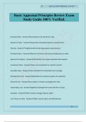 Basic Appraisal Principles Review Exam Study Guide 100&percnt; Verified&period;