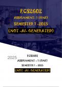 ECS2602 ASSIGNMENT 1 SEMESTER 1 - 2025