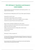 PSY 130 Exam 2- Questions and Answers&vert;  Latest Update