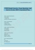 CPJE Brand Generics&period; Exam Questions And Answers &vert;Latest 2025 &vert; Guaranteed Pass&period;