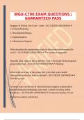 PACKAGE DEAL FOR THE WGU C790  EXAMS &vert;GUARANTEED PASS