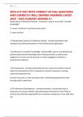 SPCE 619 TEST WITH CORRECT ACTUAL QUESTIONS AND CORRECTLY WELL DEFINED ANSWERS LATEST 2024 &ndash; 2025 ALREADY GRADED A&plus;