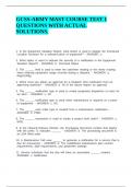 GCSS-ARMY MAST COURSE TEST 1 QUESTIONS WITH ACTUAL SOLUTIONS&period;