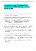 GCSS ARMY - PROPERTY BOOK-S TESTS 1 QUESTIONS WITH ACTUAL SOLUTIONS&period;