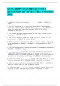 GCSS-ARMY SSA COURSE TEST 1 QUESTIONS WITH VERIFIED ANSWERS 2025&period;