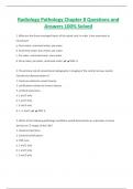 Radiology Pathology Chapter 8 Questions and  Answers 100&percnt; Solved 