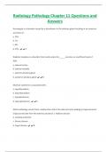 Radiology Pathology Chapter 11 Questions and  Answers 