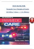 TEST BANK FOR Paramedic Care&colon; Principles & Practice 6th Edition&comma; Volume&period; 1 &ndash; 5&comma; by &lpar;Bledsoe&rpar;>Download as Pdf File< UPDATED 2025