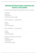 Radiology Pathology Chapter 3 Questions and  Answers&vert; Latest Update