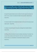 Compliance and Ethics Exam Questions And Answers &vert;Latest 2025 &vert; Guaranteed Pass&period;