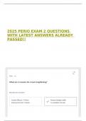 2025 PERIO EXAM 2 QUESTIONS WITH LATEST ANSWERS ALREADY PASSED&excl;&excl;